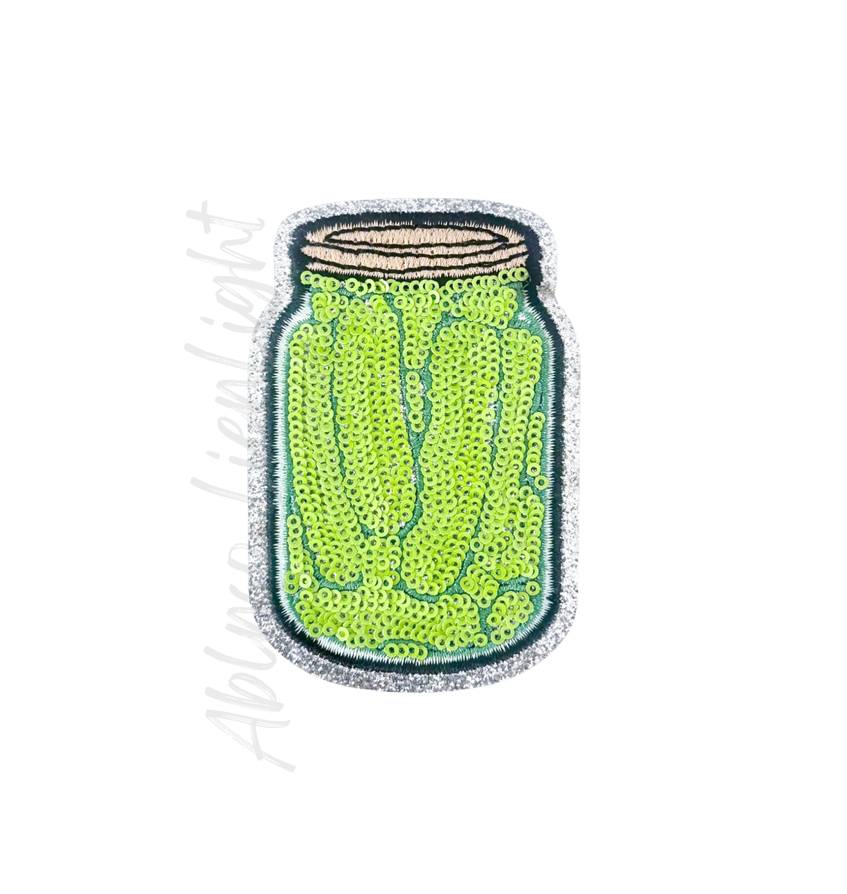 Pickle’s Jar Food Sequin Patch 