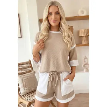 Color Block Oversized Set