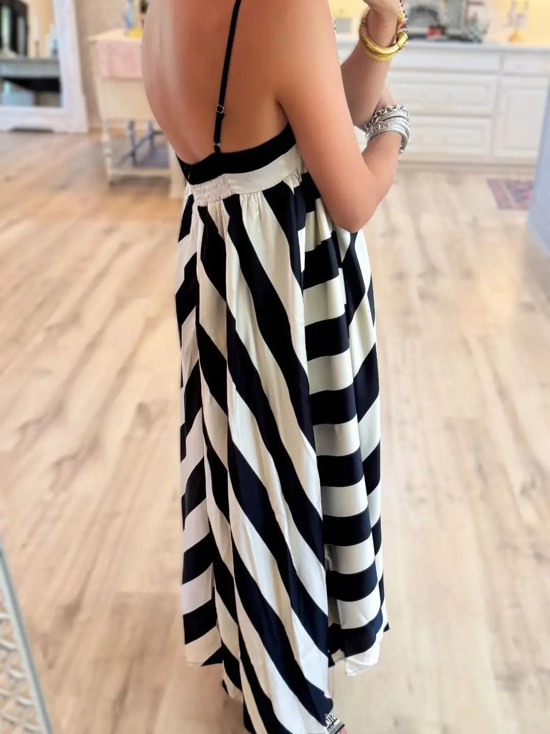 Striped Chic Maxi Dres