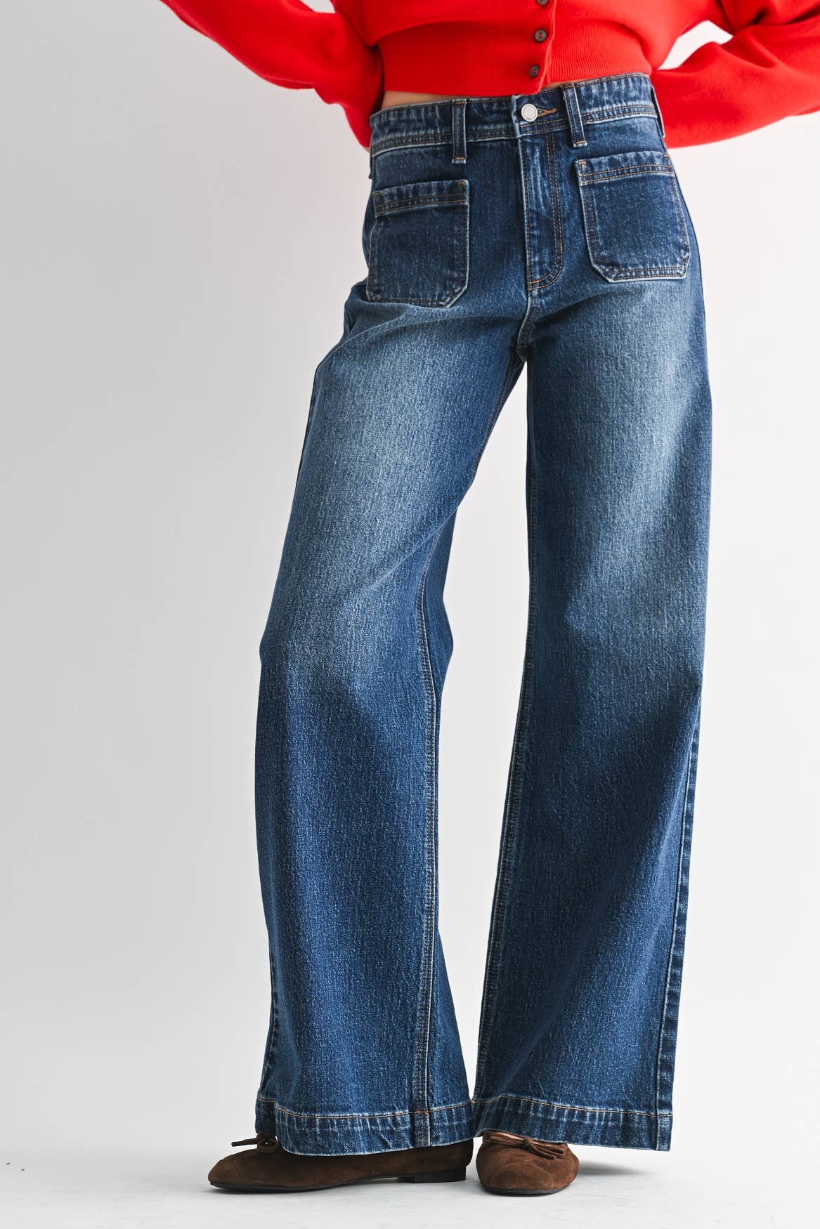 Micro Patch Pocket Wide Leg