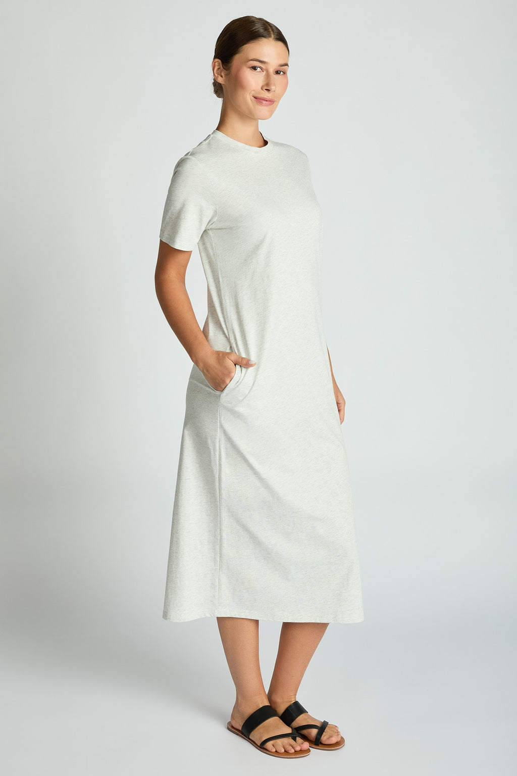 Cotton T-Shirt Midi Dress