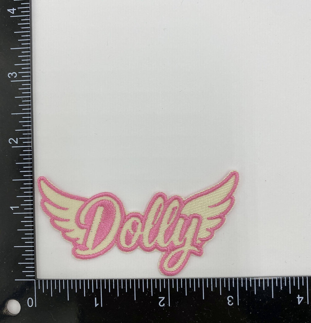 Dolly with Wings, Embroidered, Iron on Patch