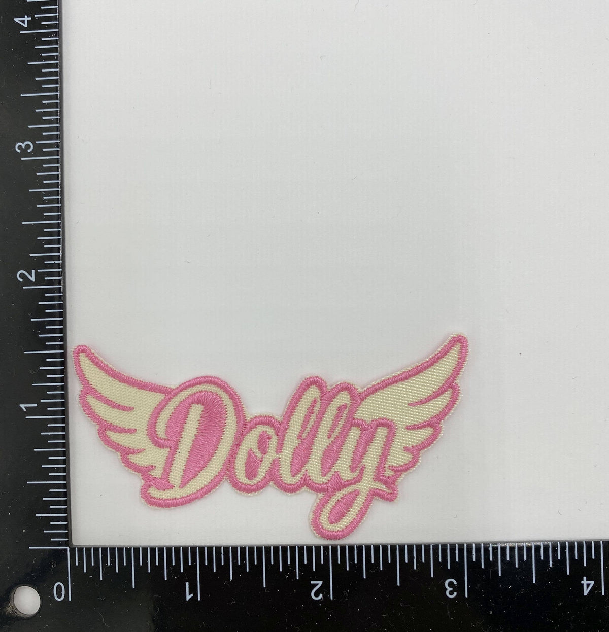 Dolly with Wings, Embroidered, Iron on Patch