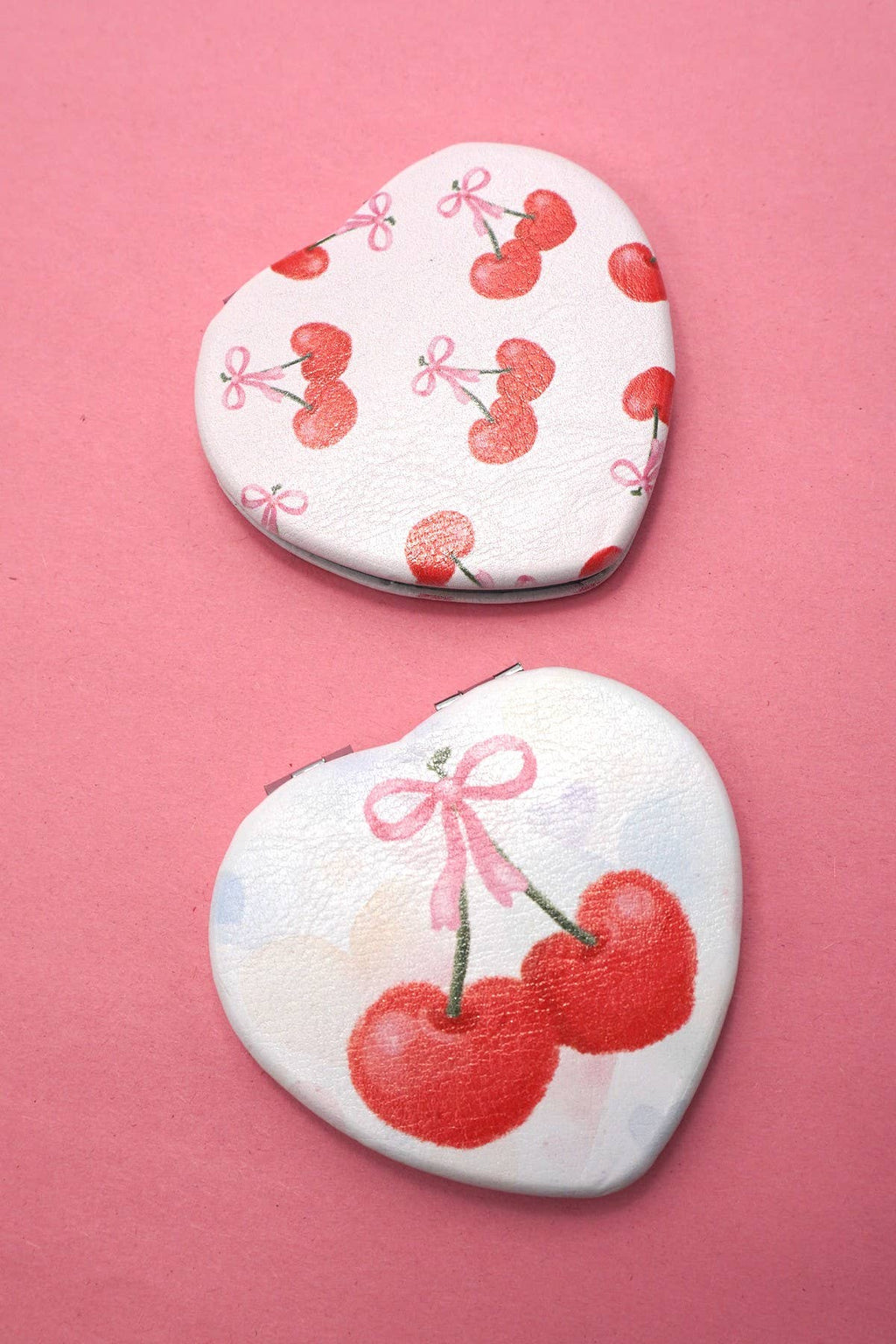 Cherry Bow Pocket Mirror