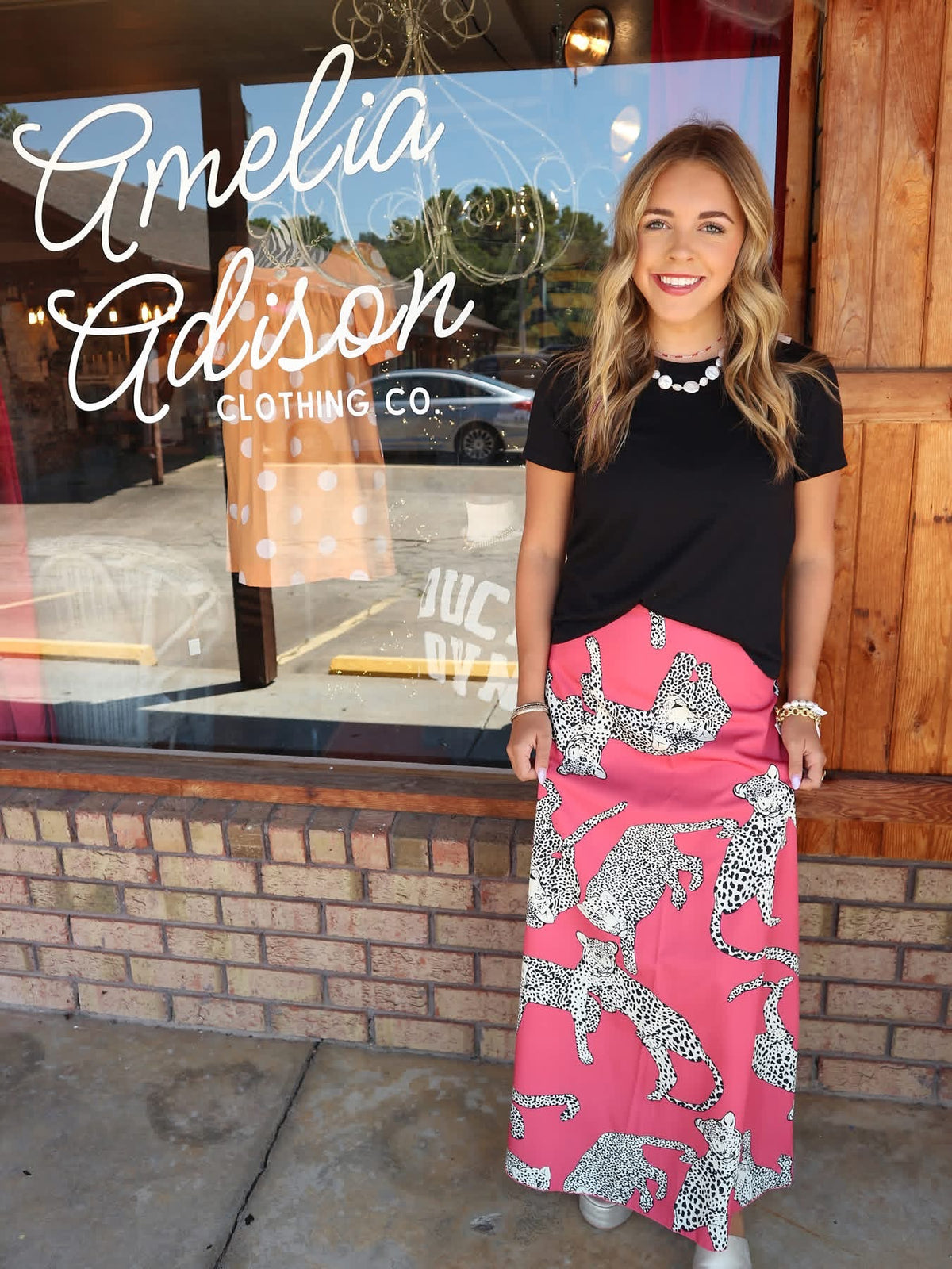 Retro Leopard Skirt