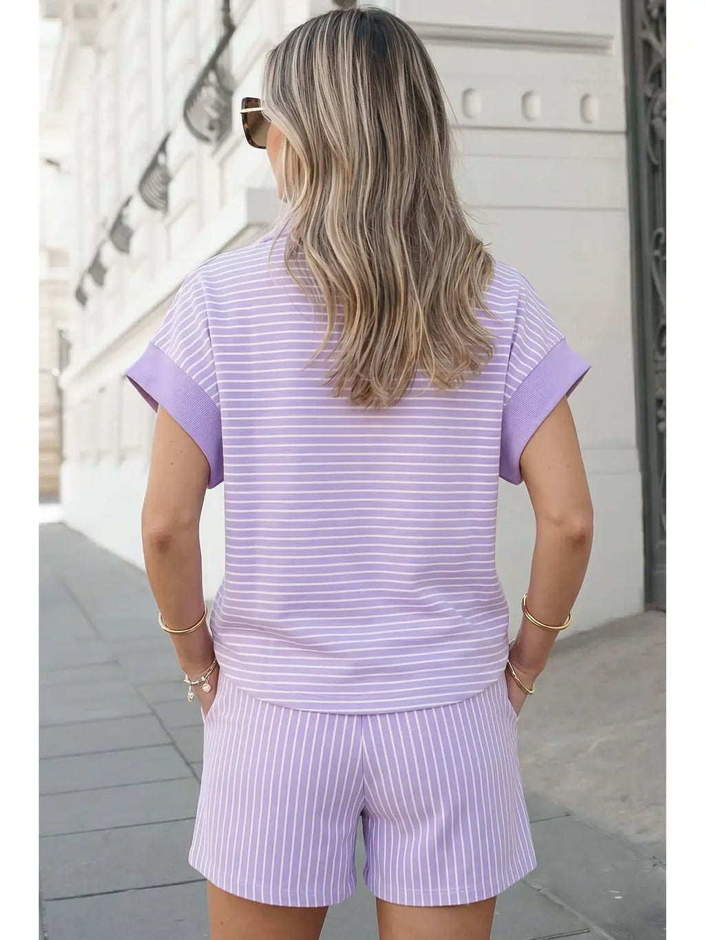 Striped Polo Set
