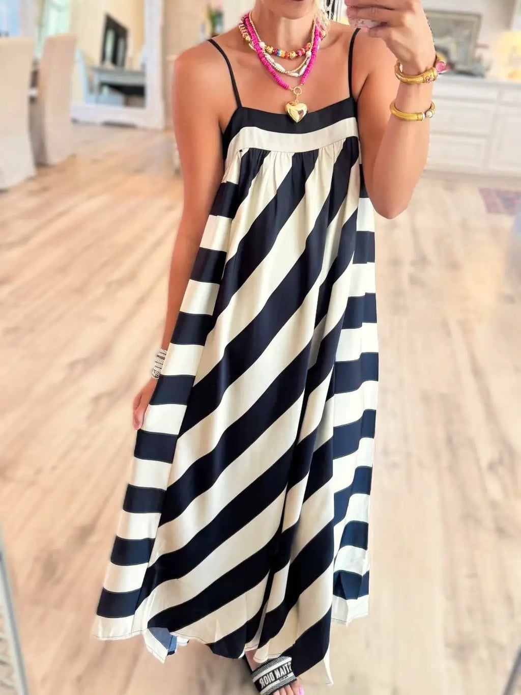 Striped Chic Maxi Dres