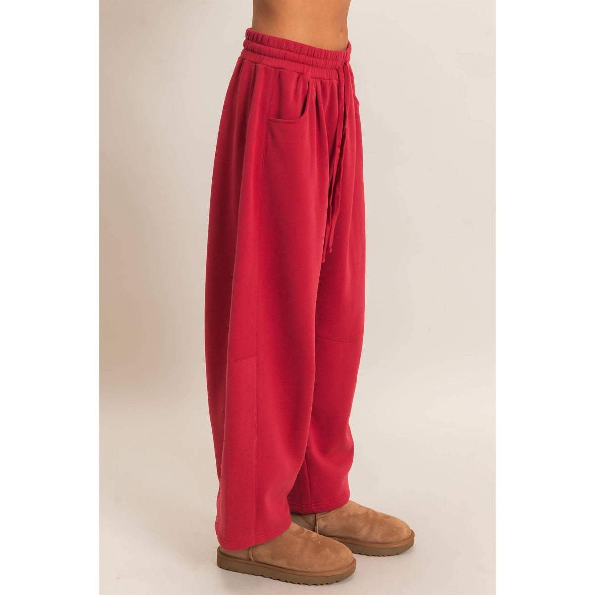 Drawstring Waist Barrel Sweatpants