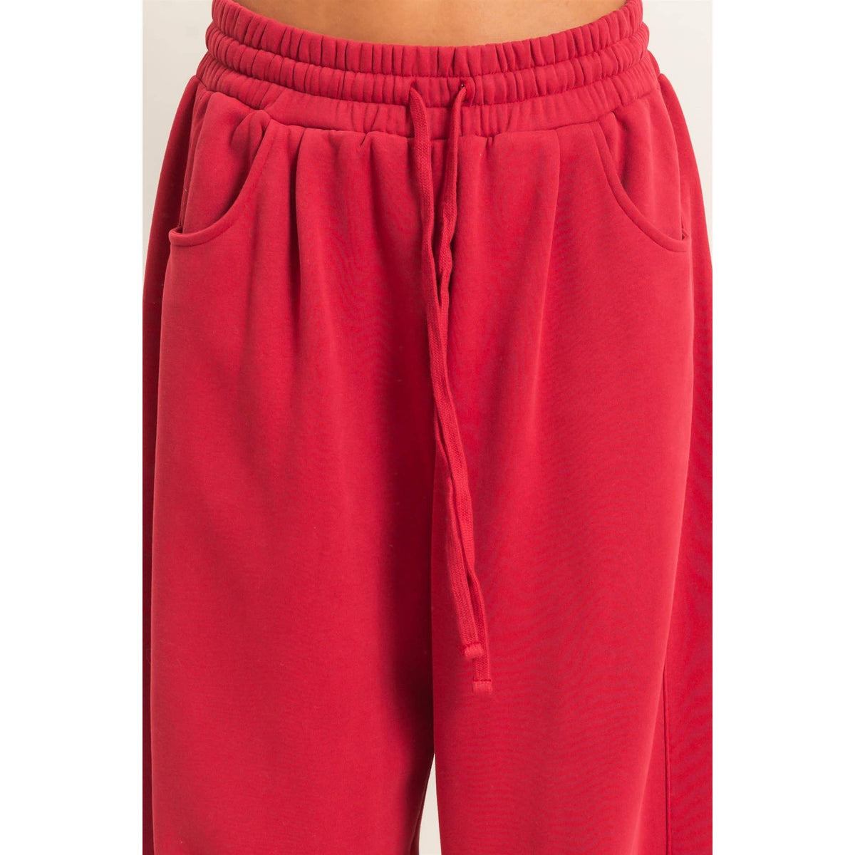 Drawstring Waist Barrel Sweatpants