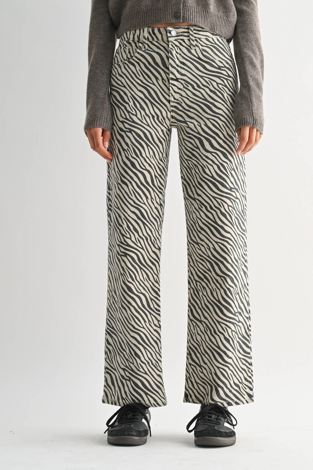 Zebra Straight Leg Jean