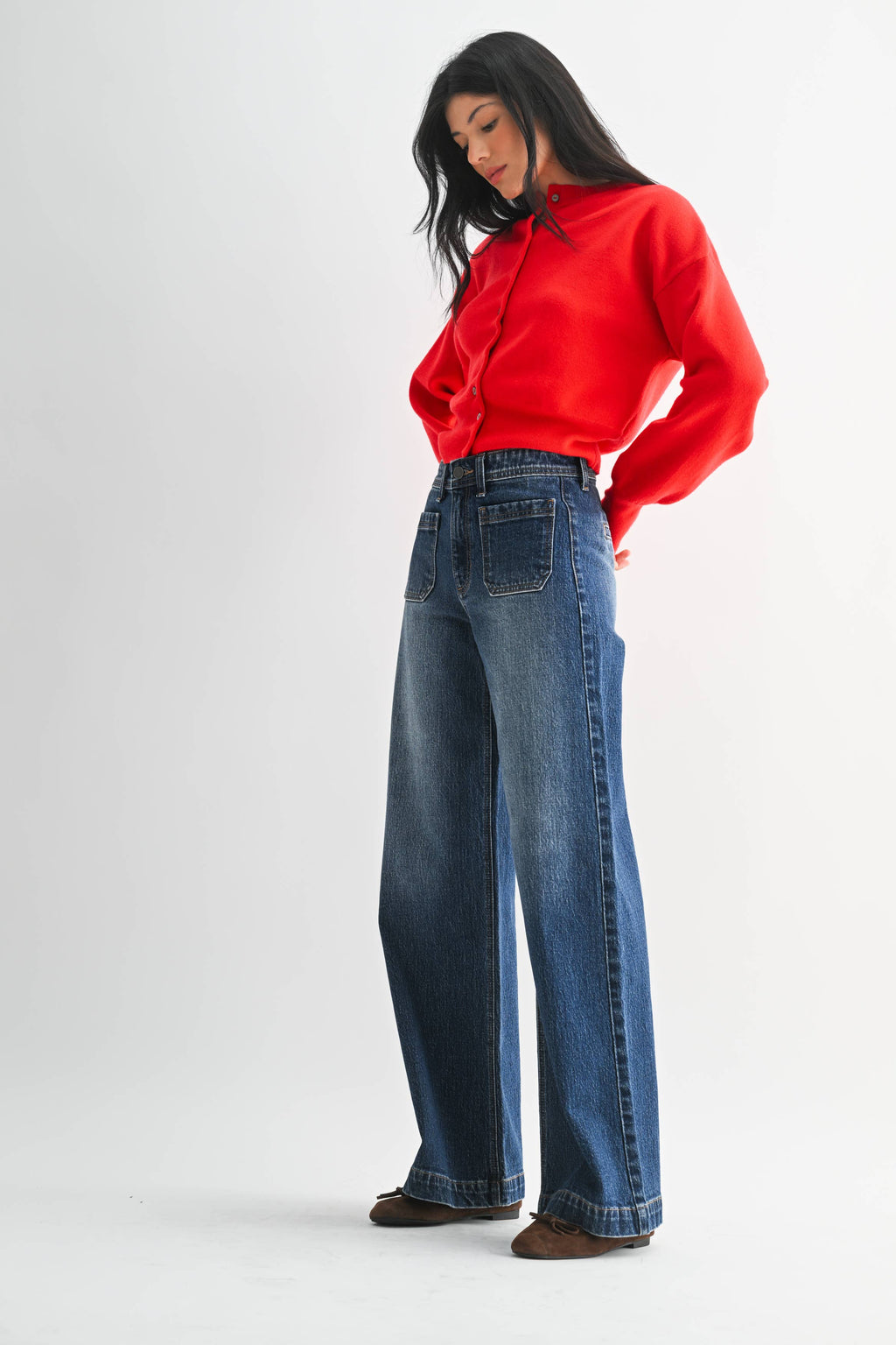 Micro Patch Pocket Wide Leg