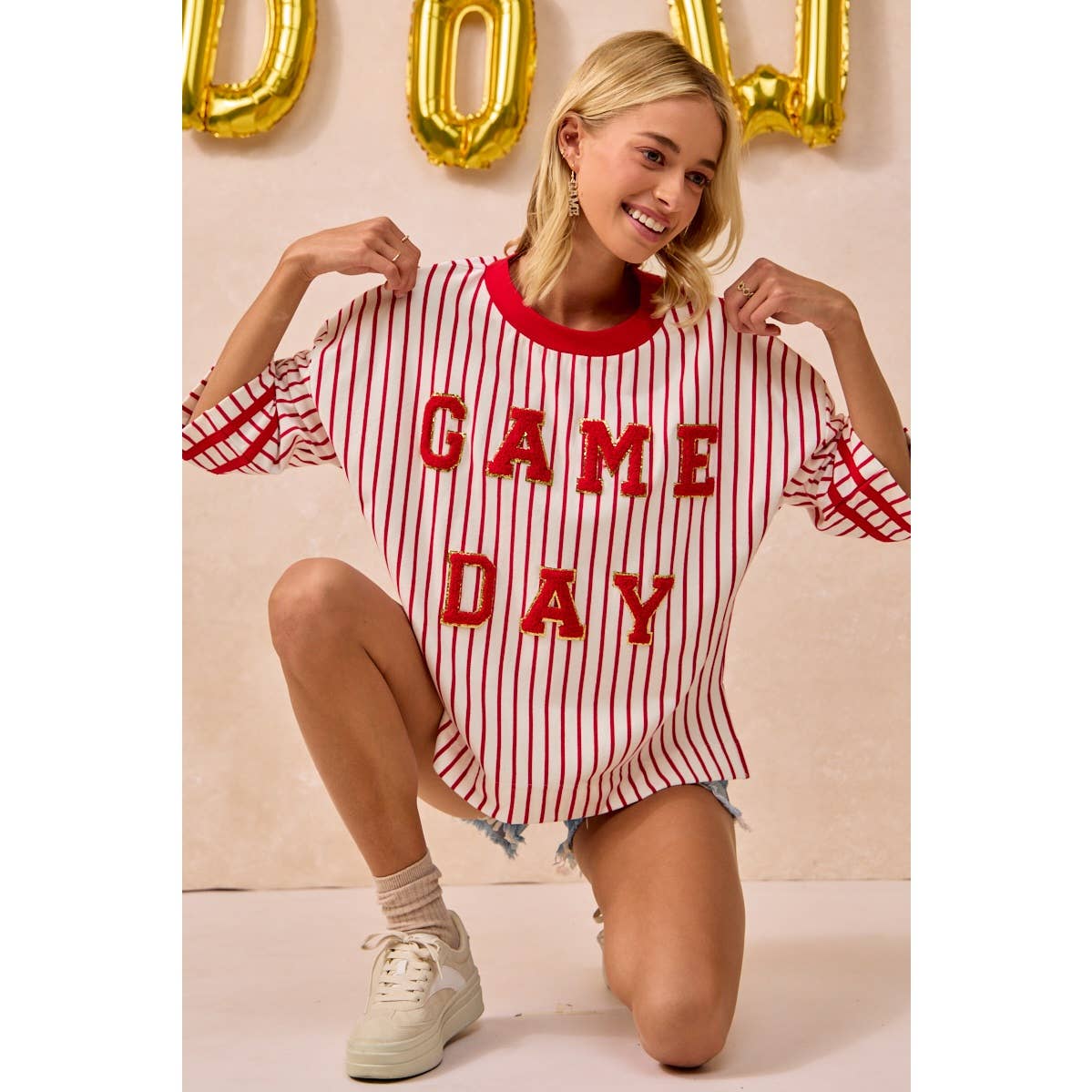 Game Day Striped Top