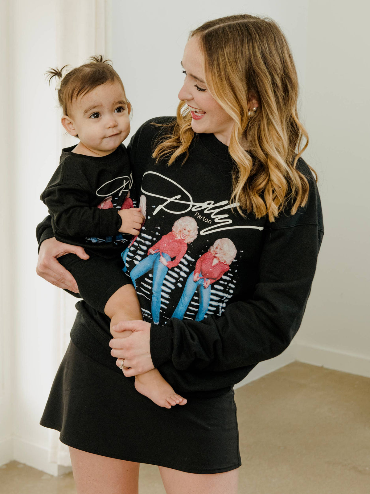 Dolly Parton Triple Threat Black Licensed Sweatshirt