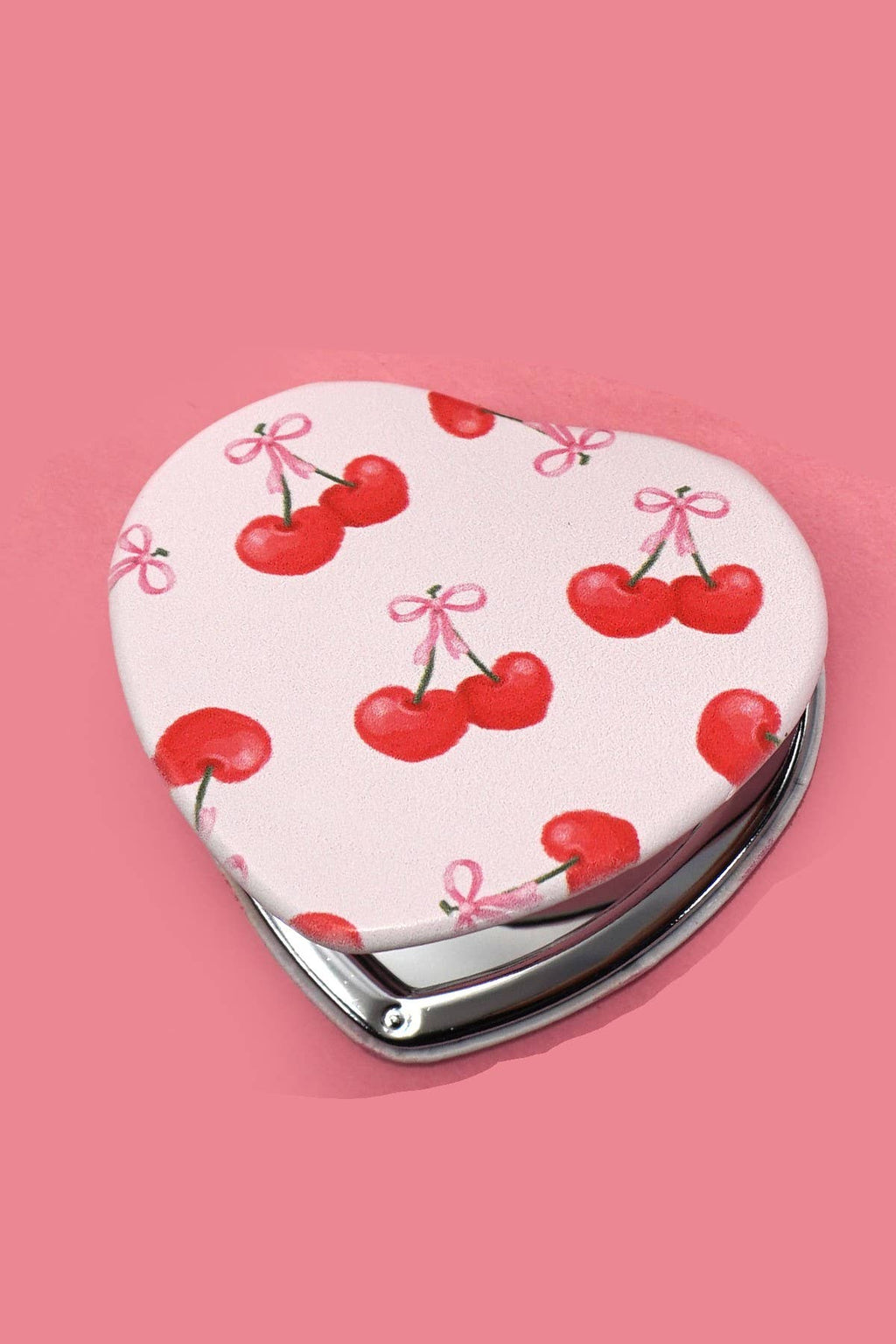 Cherry Bow Pocket Mirror