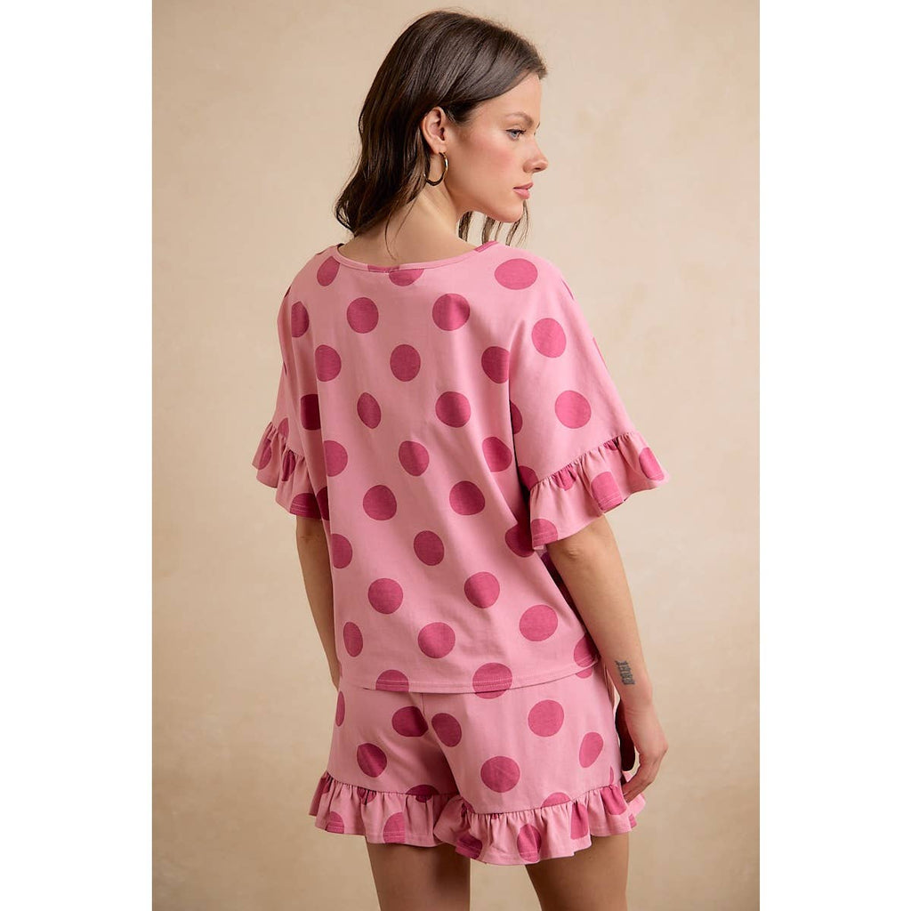 Polka Dot Ruffled Set