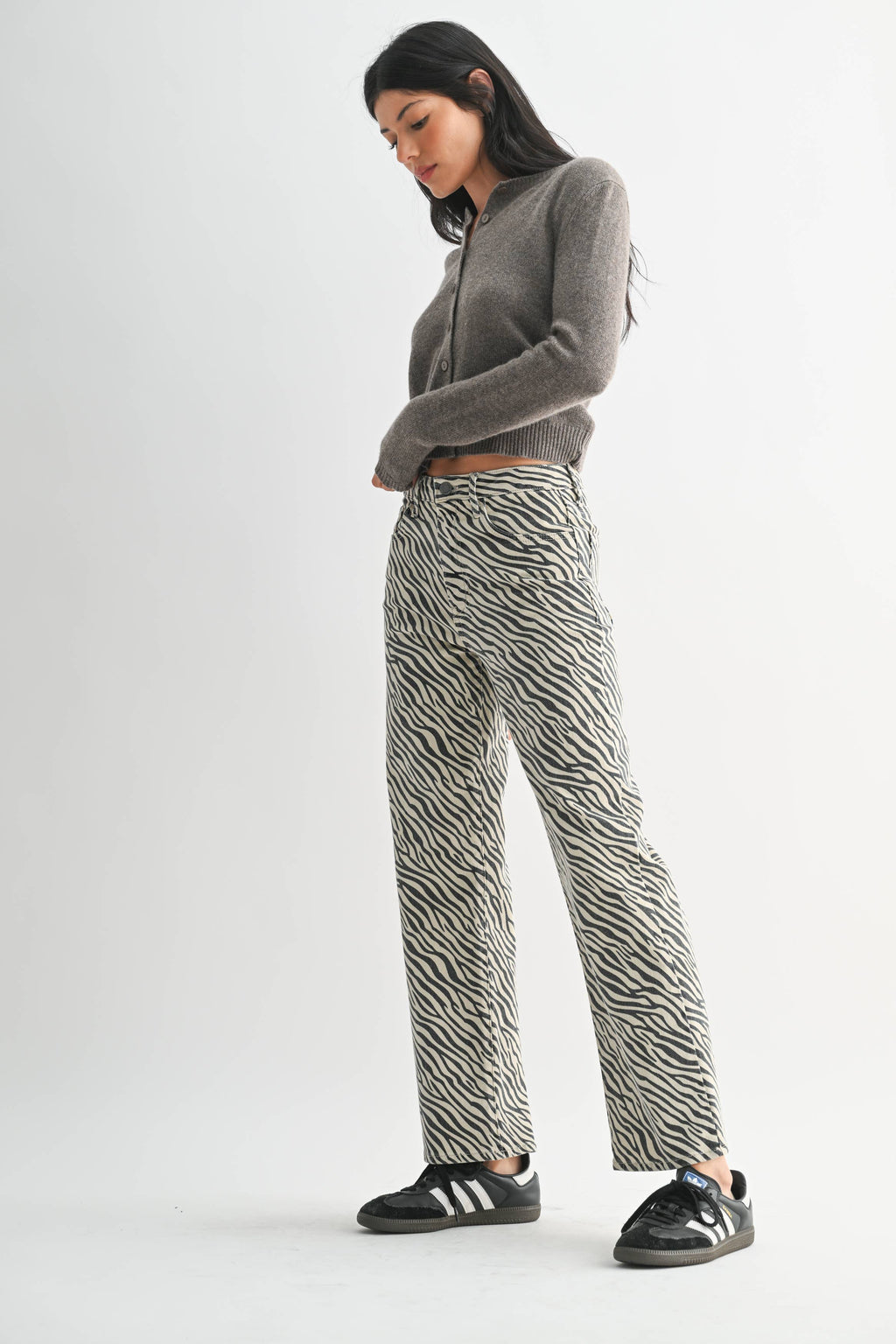 Zebra Straight Leg Jean