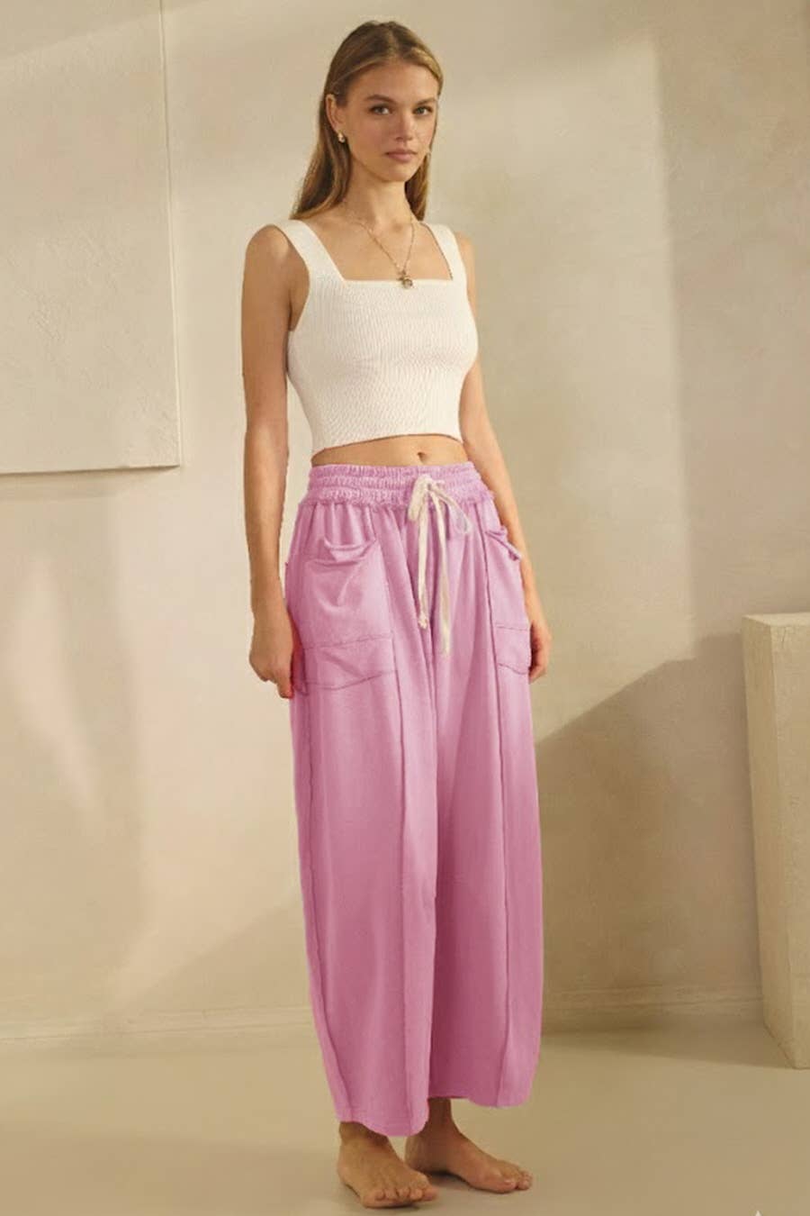 Washed French Terry Pants