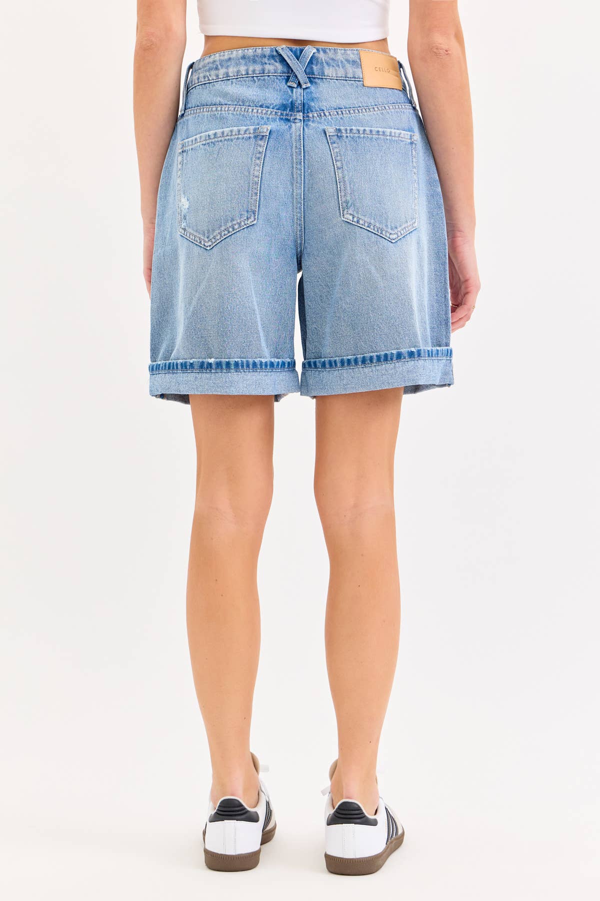 Mid Waisted Baggy Shorts with Cuff