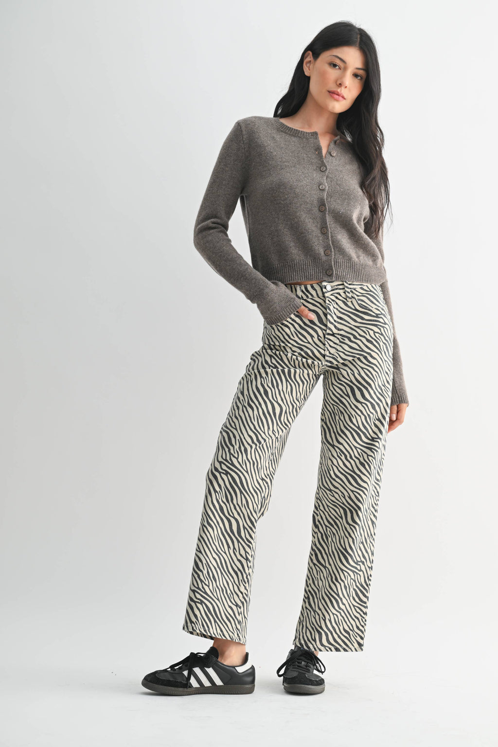 Zebra Straight Leg Jean