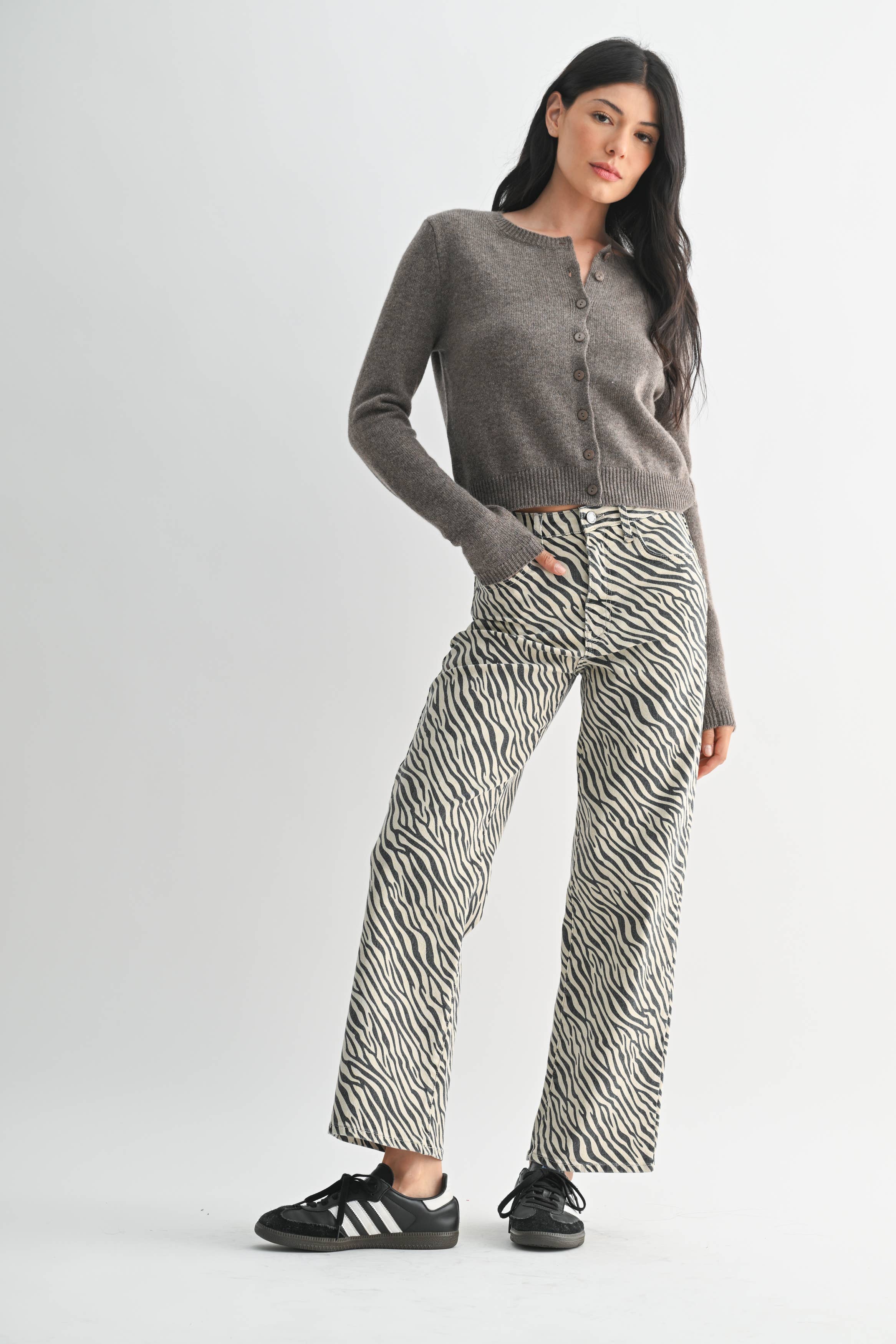 Zebra Straight Leg Jean