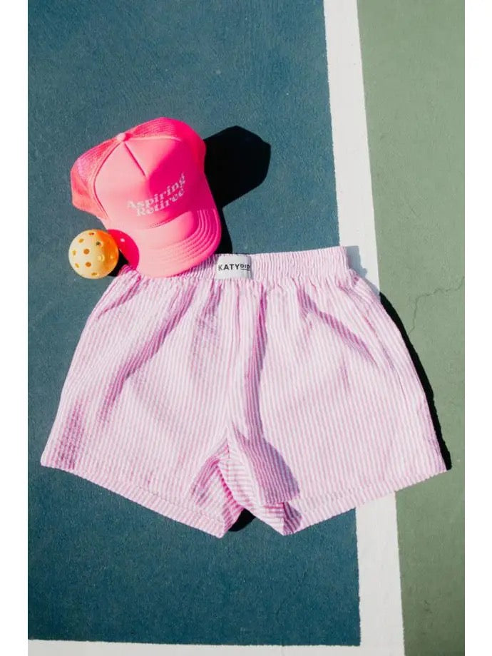 Pink Striped Boxer Shorts