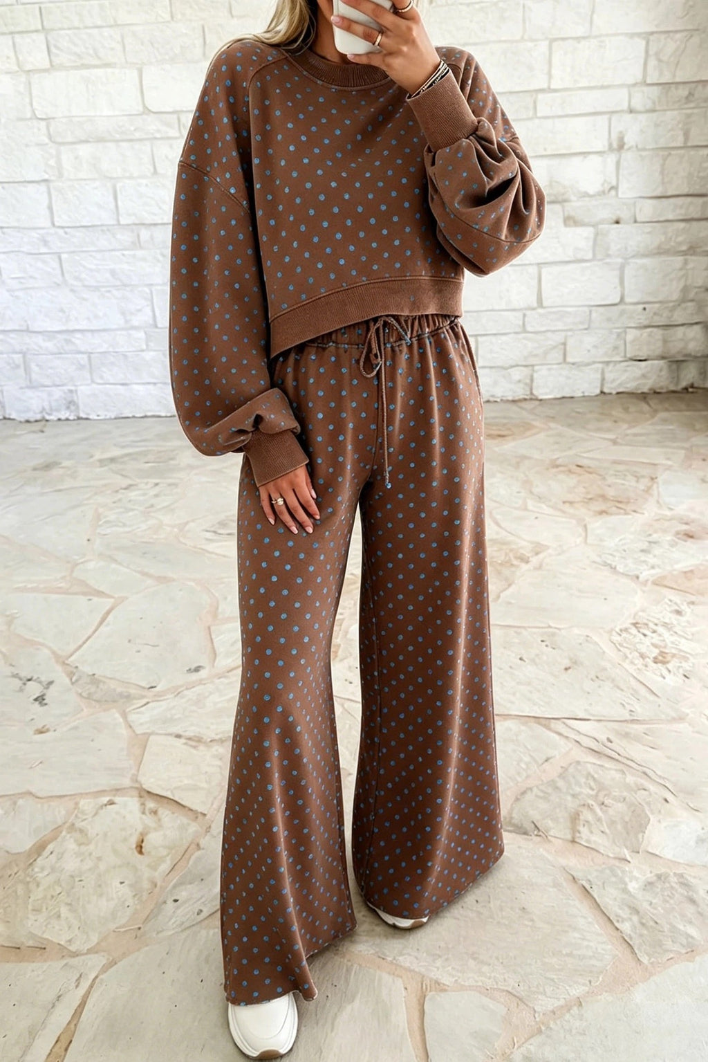 Polka Dot Wide Leg Set