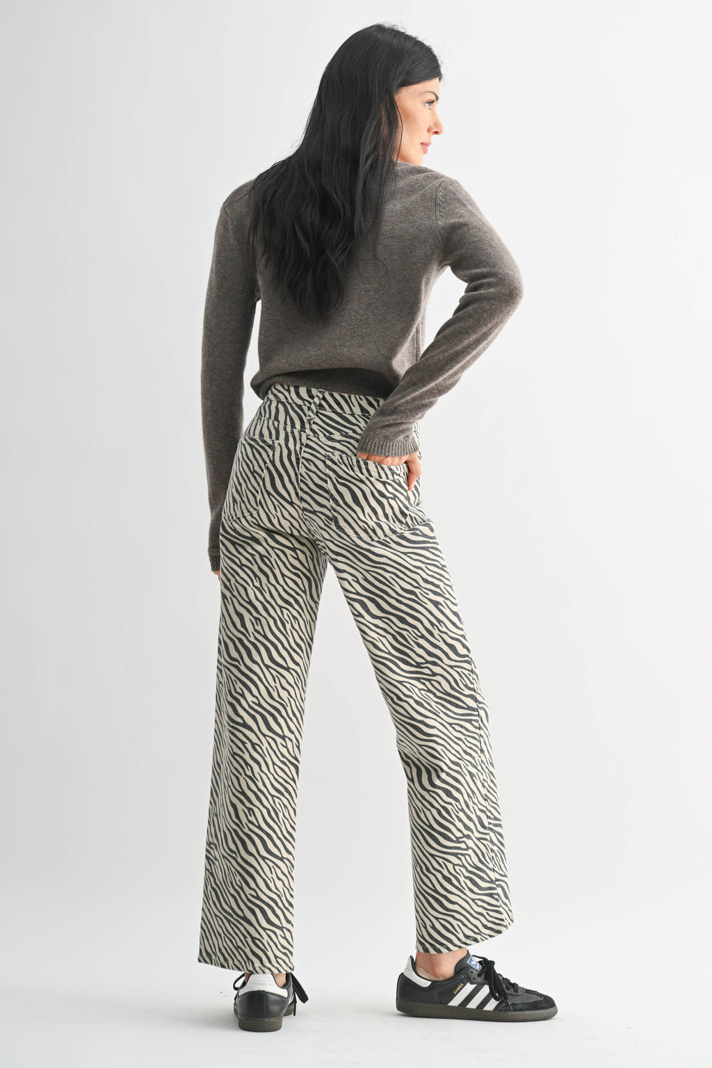 Zebra Straight Leg Jean