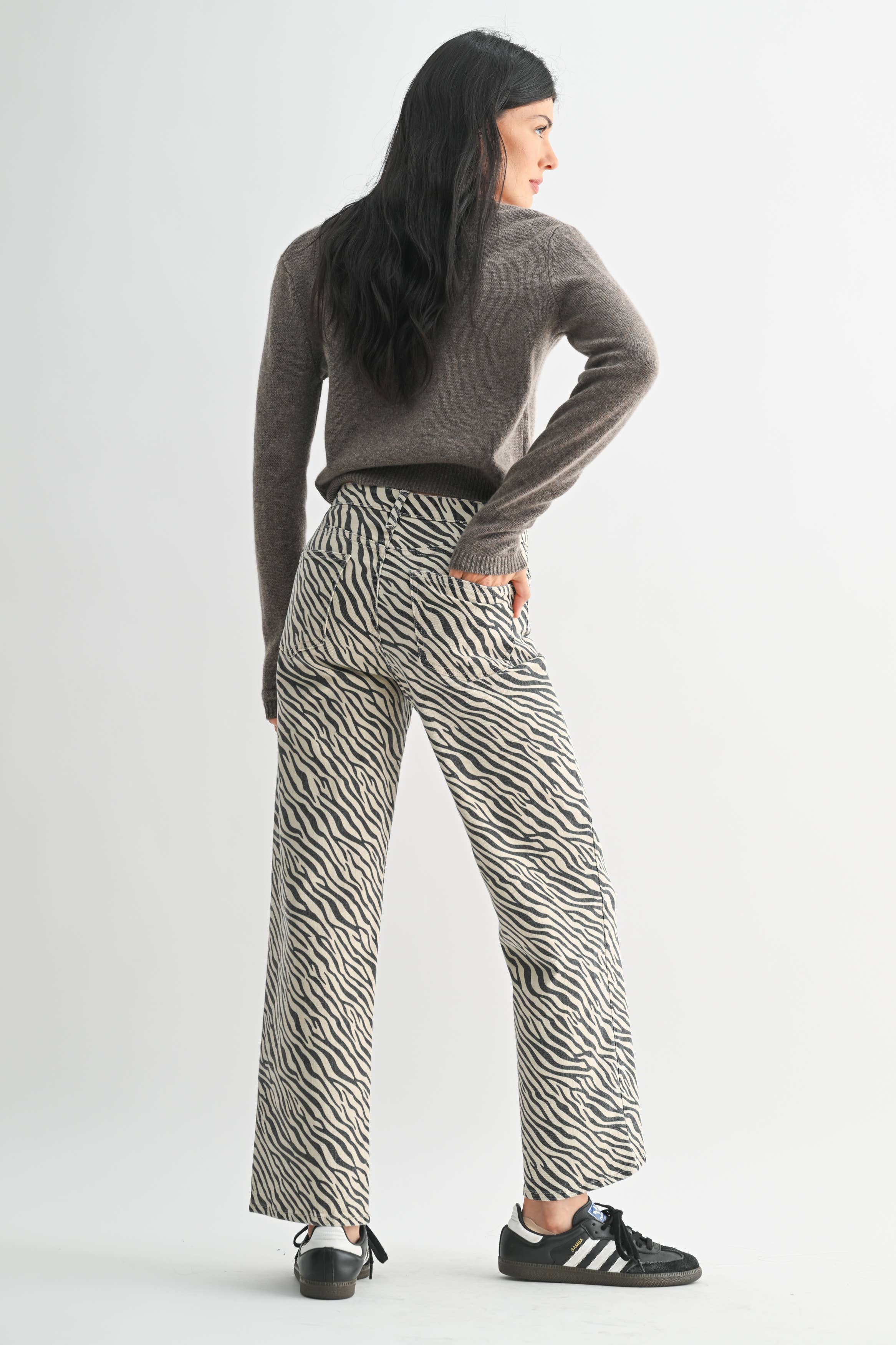 Zebra Straight Leg Jean