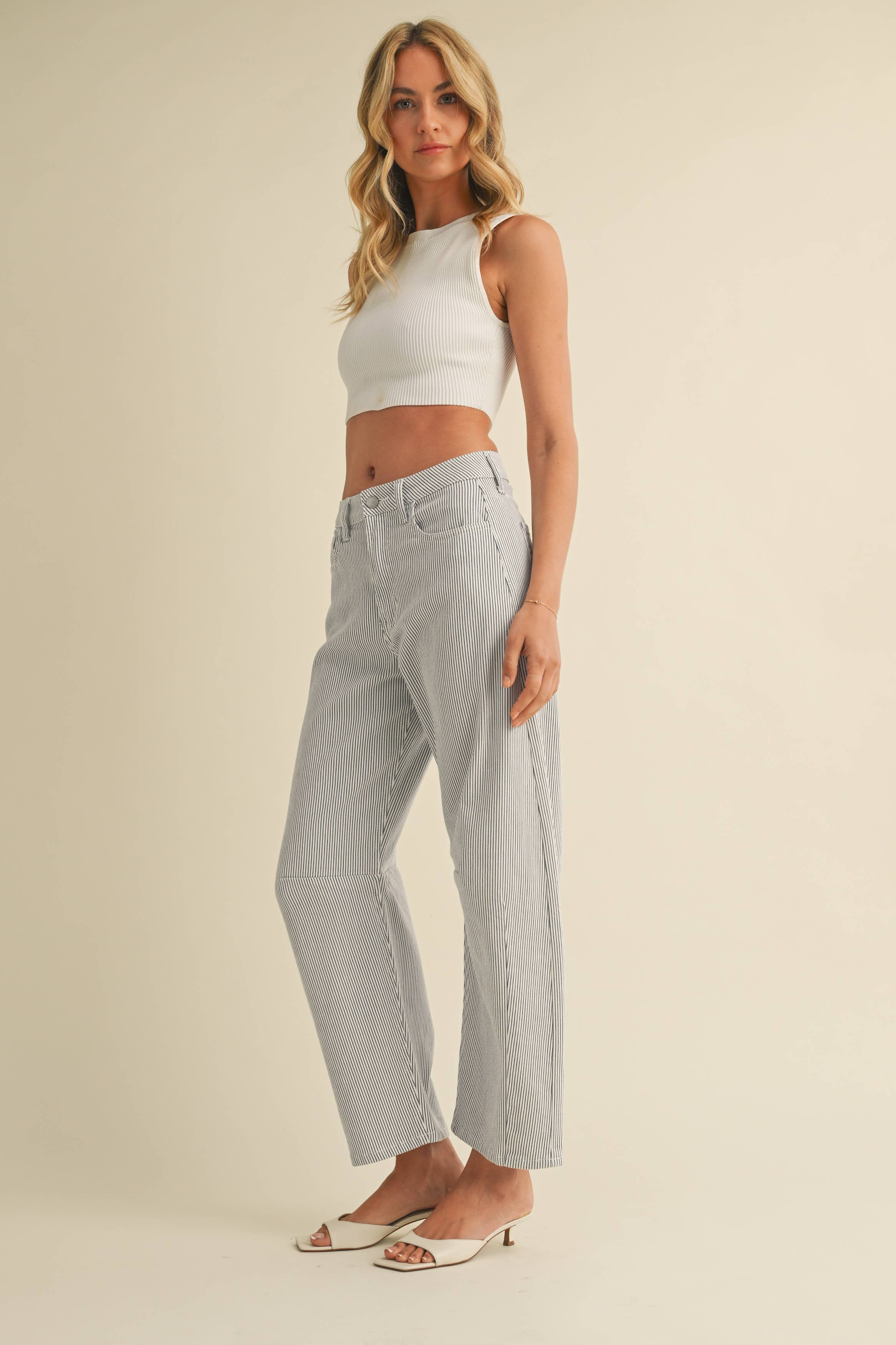 Striped Barrel Jean - JBD