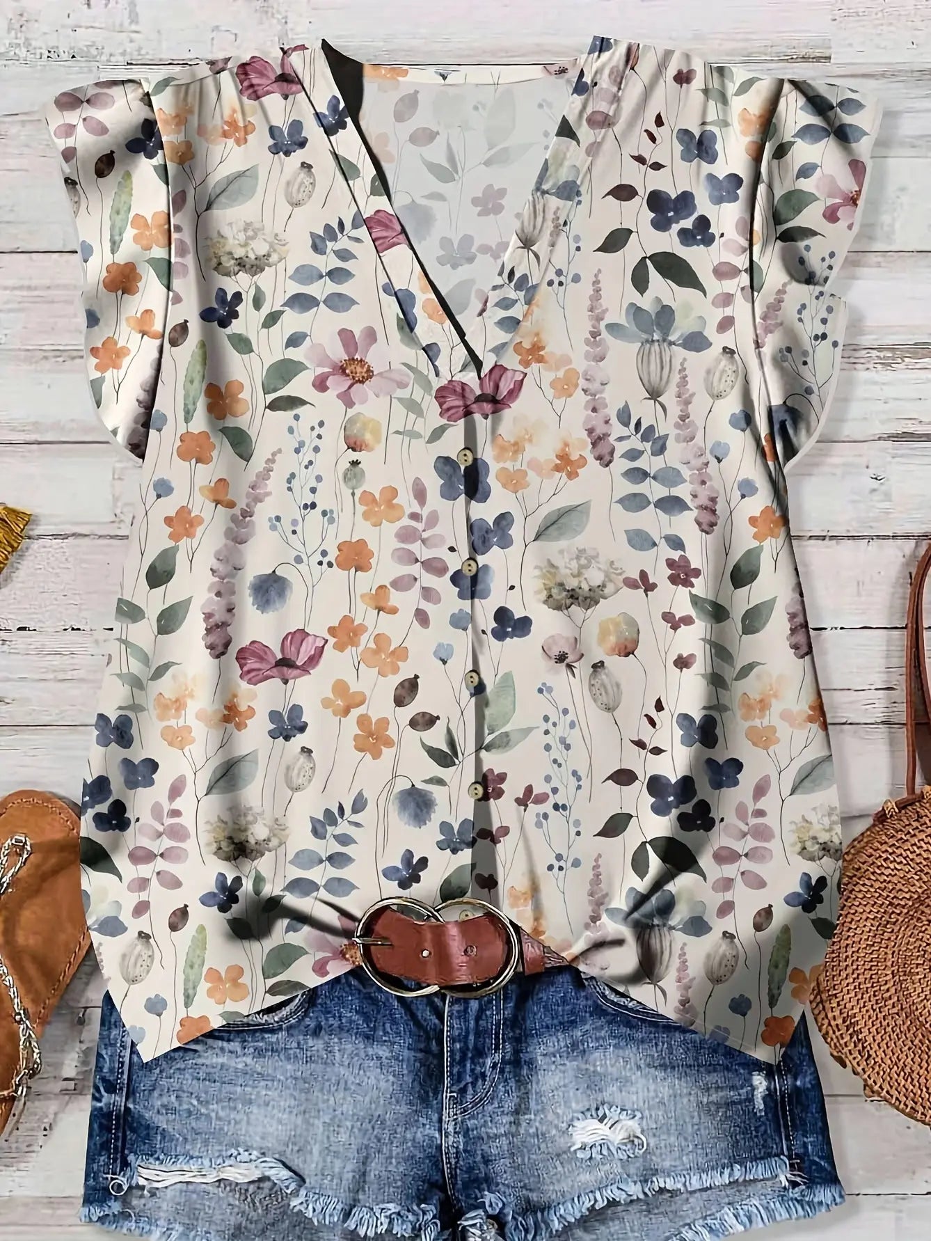 Flutter Sleeve Blouse