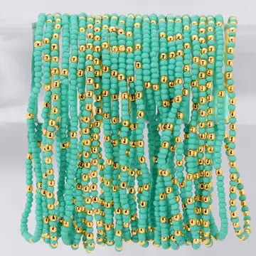 Solid Color 2mm Seed Bead Bracelets