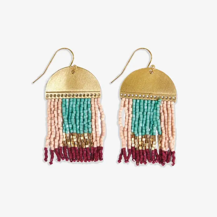 Birdie Abstract Earrings Light pink