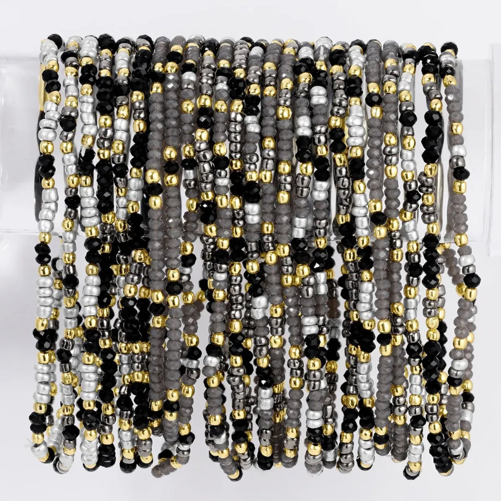 Assorted Winter Wonderland Stretch Seed Bead Bracelets