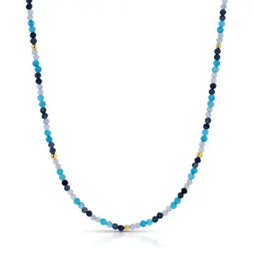 Delicate Beaded Stone Necklace