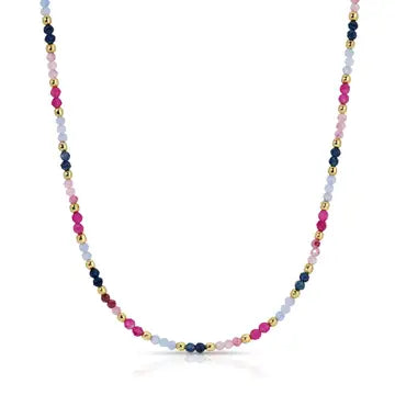 Delicate Beaded Stone Necklace