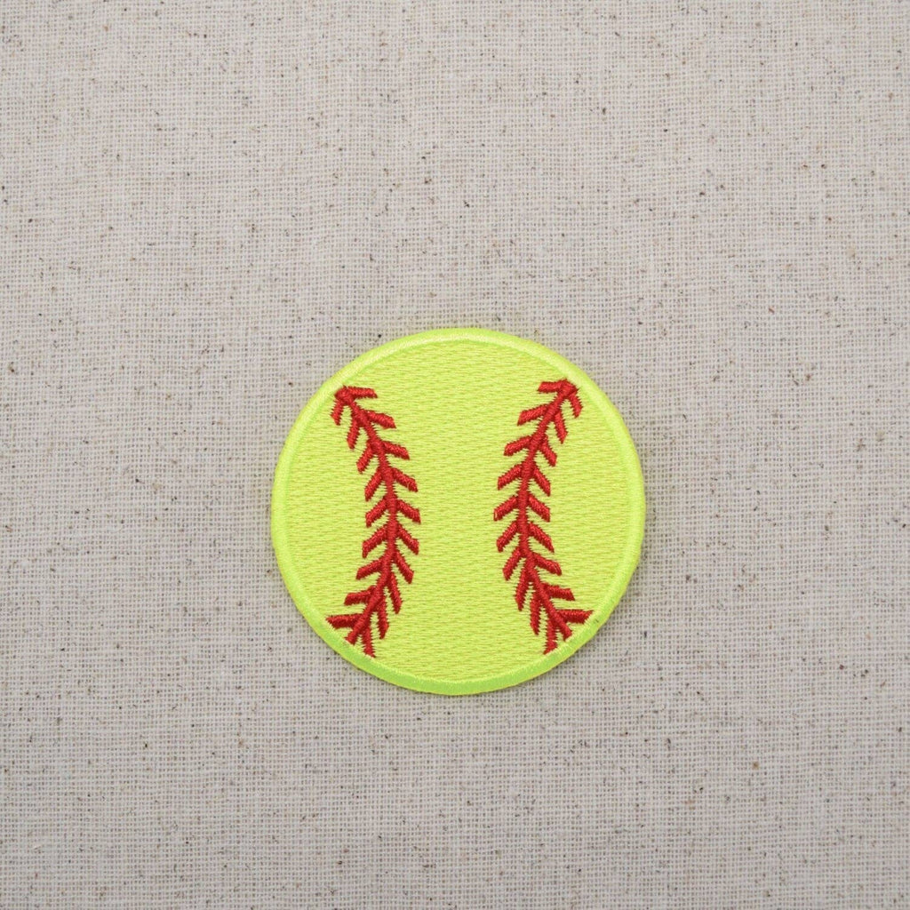 Set of 3, 1" Softball, Iron on Patch