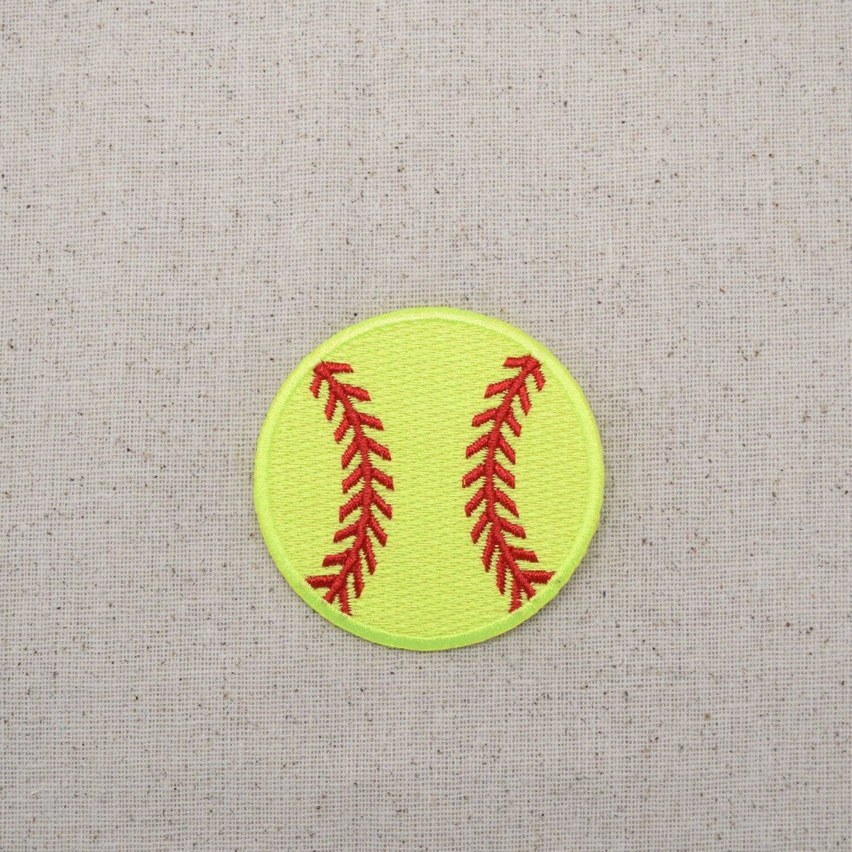 Set of 3, 1" Softball, Iron on Patch