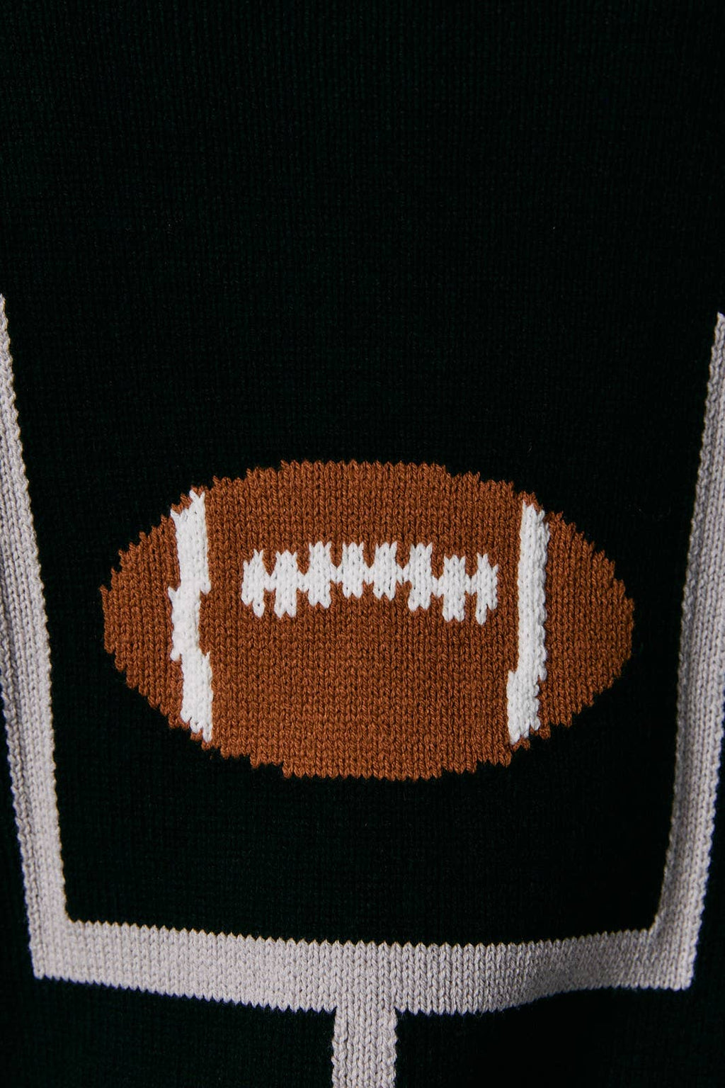 Long  Sleeve Football Sweater Cardigan