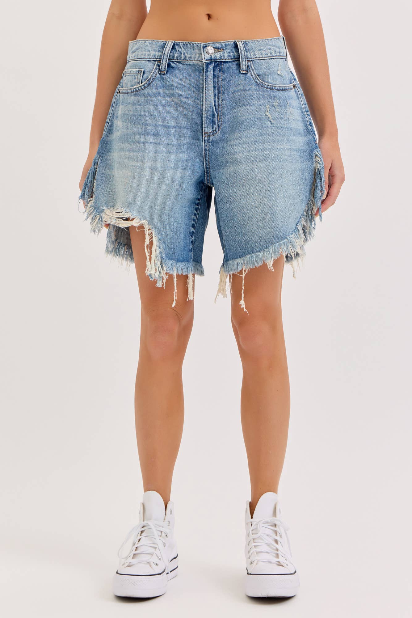 Mid Waisted Cut Off Shorts