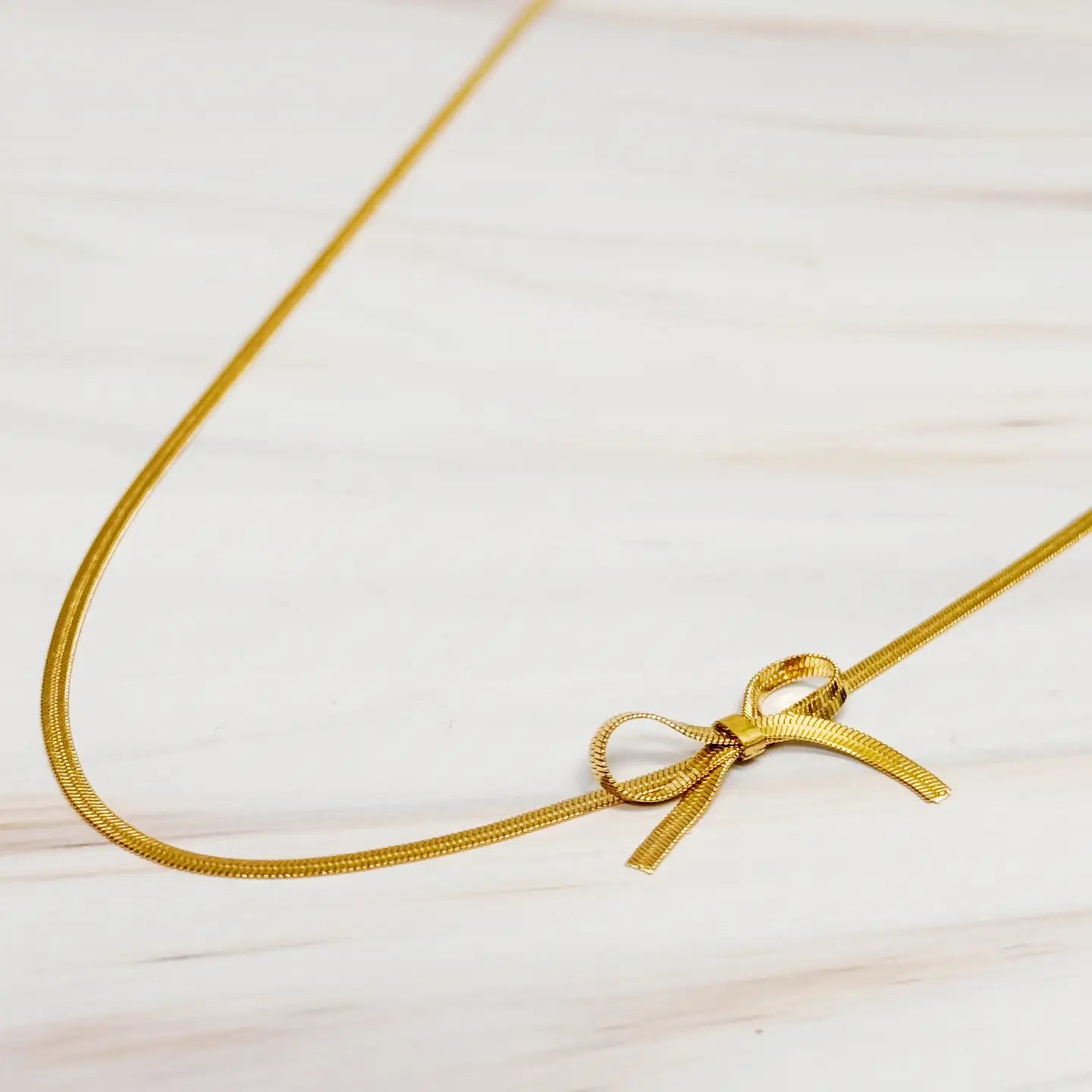 Herrington Chain Bow Necklace