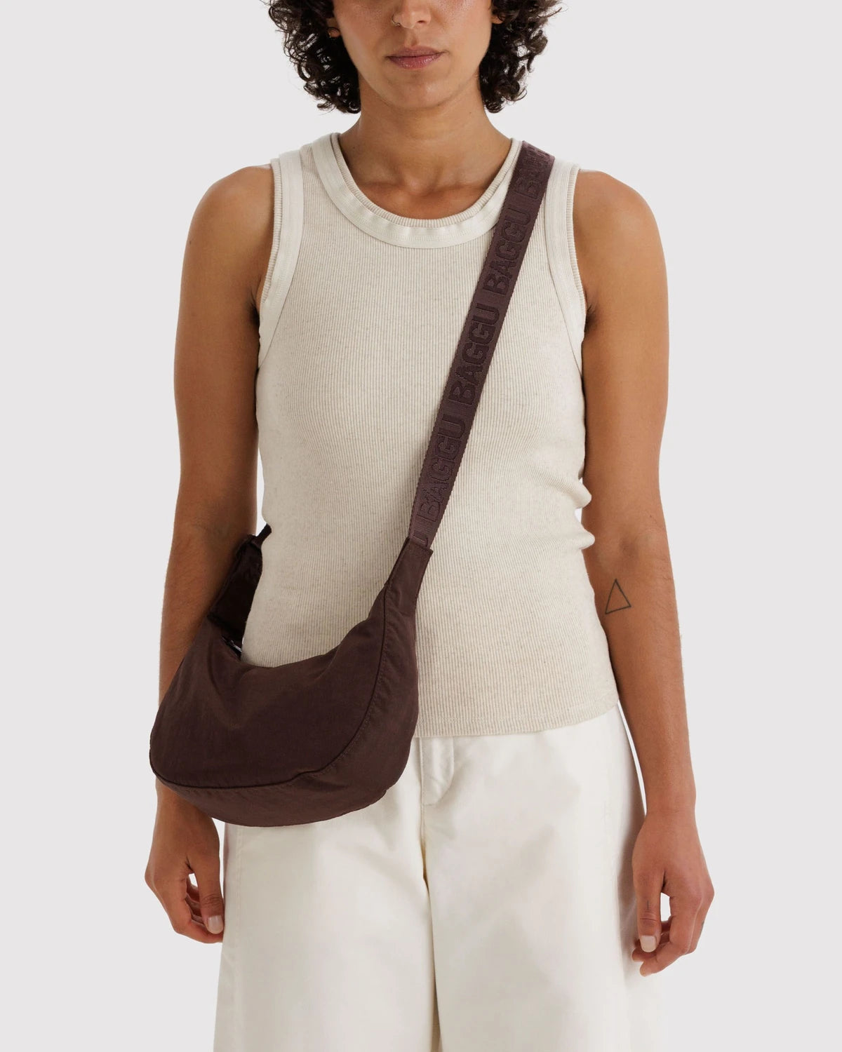 Small Nylon Crescent Bag