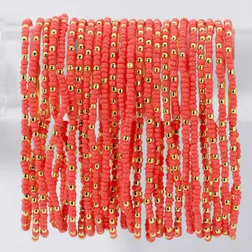 Solid Color 2mm Seed Bead Bracelets