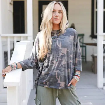 Oversized Camo Top