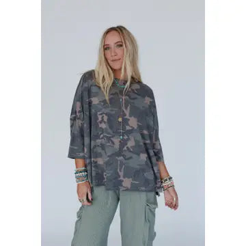 Oversized Camo Top