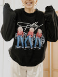 Dolly Parton Triple Threat Black Licensed Sweatshirt