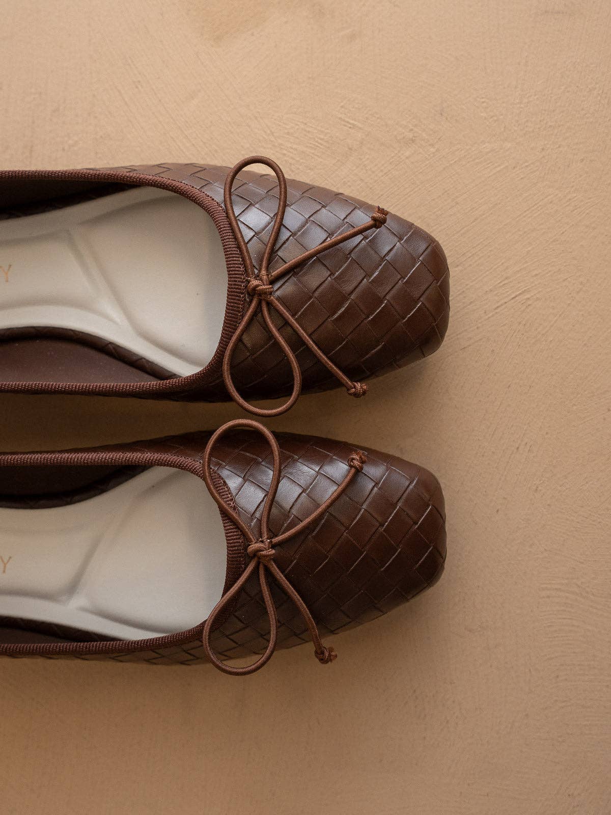 The Logan | Coffee Woven Ballet Fall Flat