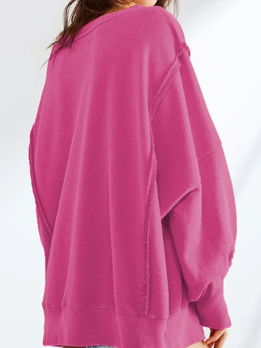 Oversized Long-Sleeve Crewneck