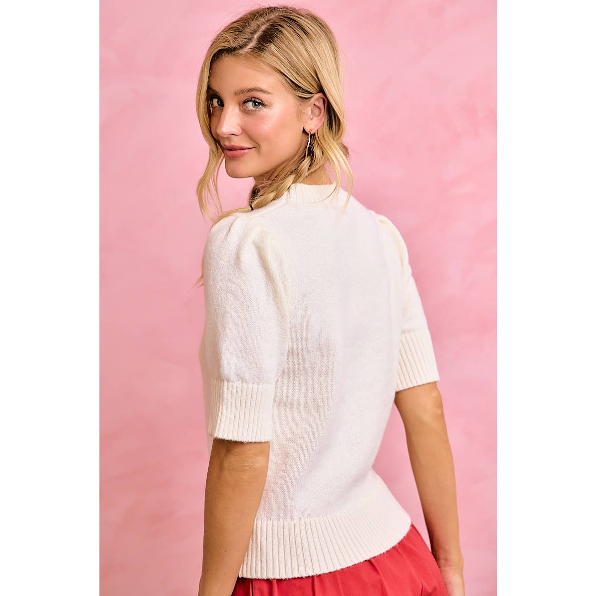 Football Puff Sleeve Top