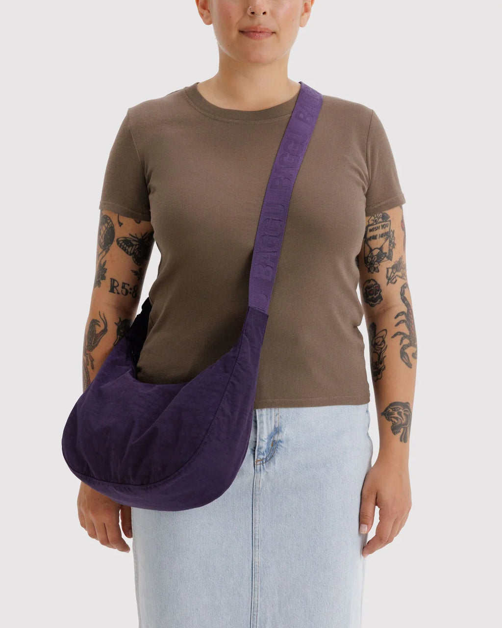 Medium Nylon Crescent Bag