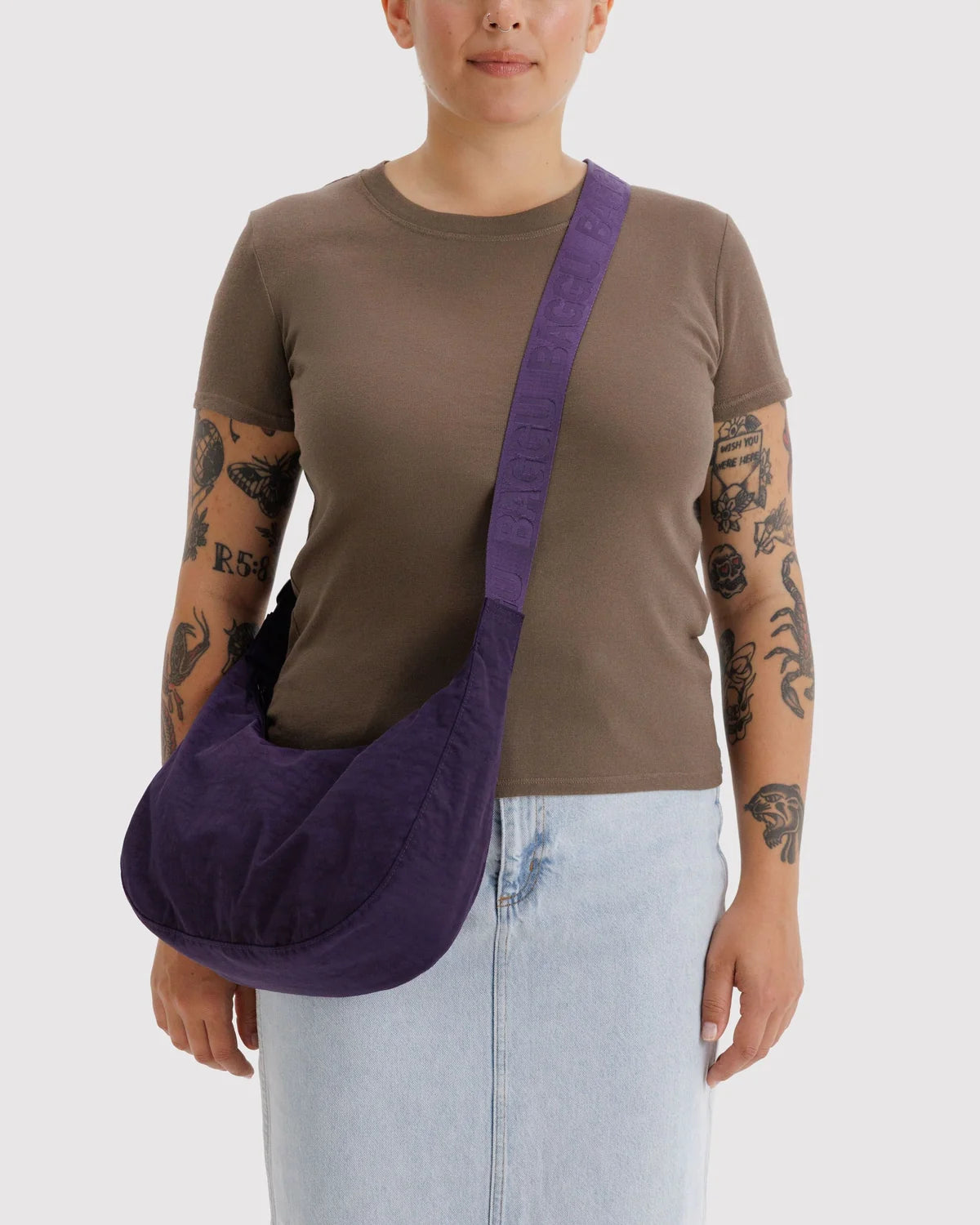 Medium Nylon Crescent Bag